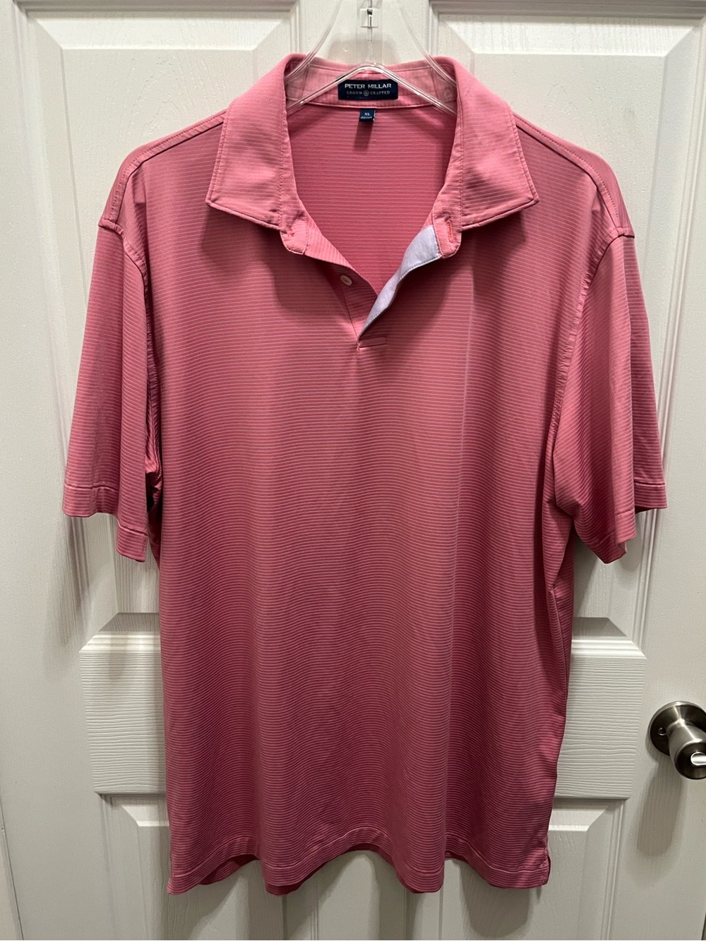 Peter Millar Men’s Crown Crafted Pink Performance Polo